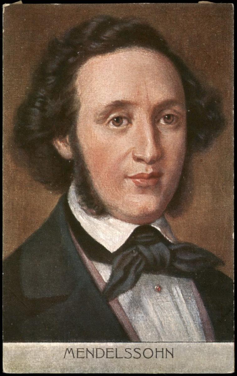 Künstlerkarte Gemälde Kunstwerk (Art) Porträt von MENDELSSOHN 1910 Nr