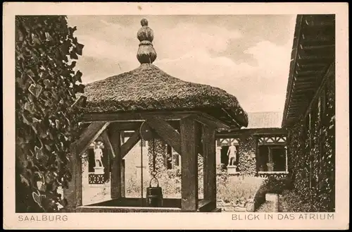Ansichtskarte Bad Homburg vor der Höhe Römer - Kastell Saalburg Atrium 1928