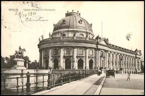 Ansichtskarte Berlin Kaiser-Friedrich-Museum - Brücke Kutsche 1911