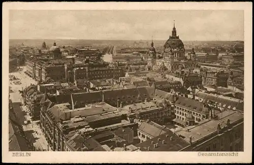 Ansichtskarte Berlin Blick über die Stadt 1928