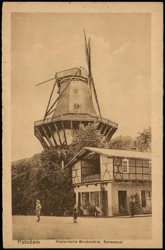 Ansichtskarte Potsdam Historische Mühle - Sanssouci 1928
