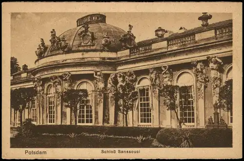 Ansichtskarte Potsdam Schloss Sanssouci 1928