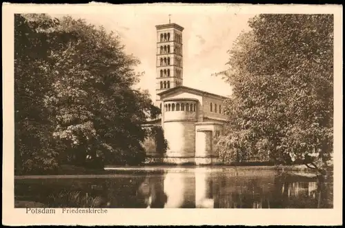Ansichtskarte Potsdam Friedenskirche 1928