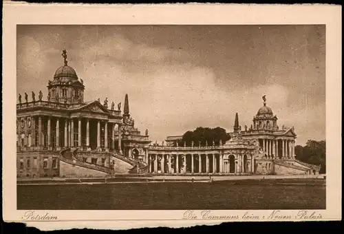 Ansichtskarte Potsdam Die Communs beim neuen Palais 1928