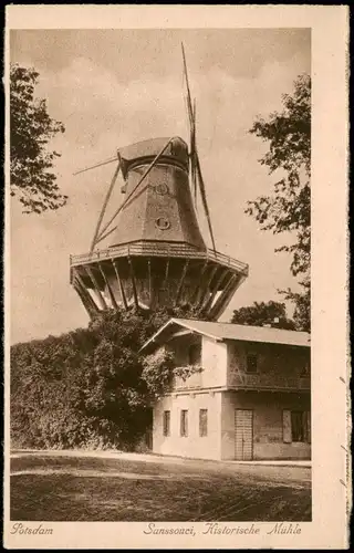 Ansichtskarte Potsdam Historische Mühle - Sanssouci 1928