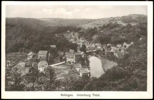 Ansichtskarte Solingen Unterburg Total 1914