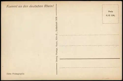 Rüdesheim (Rhein) Köln-Düsseldorfer Rheindampfschiffahrt Ruine Ehrenfels 1932