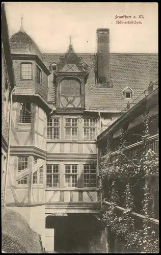 Ansichtskarte Frankfurt am Main Römerhöfchen 1908