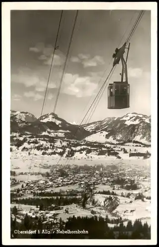 Ansichtskarte Oberstdorf (Allgäu) Nebelhornbahn 1943