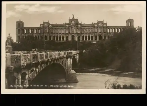 Ansichtskarte Haidhausen-München Maximilianeum 1933