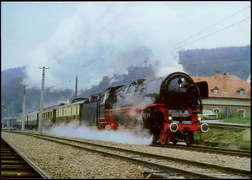 Ansichtskarte  Schnellzug Dampflokomotive 01 1066 Busenbach 1994