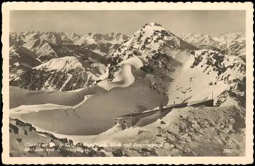 Ansichtskarte Neustift im Stubaital Glungezer Hütte - Skiclub 1941