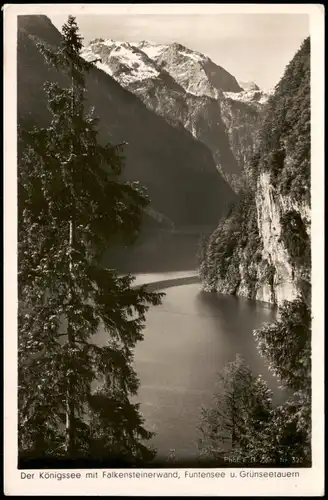 Schönau Königssee Königssee mit Falkensteinerwand, Funtensee Grünseetauern 1930