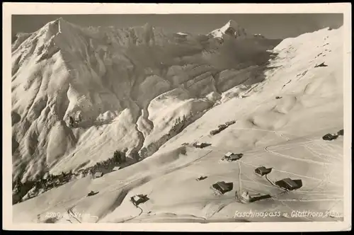 Ansichtskarte Bludenz Faschinapass Glatthorn Gr. Walsertal 1939