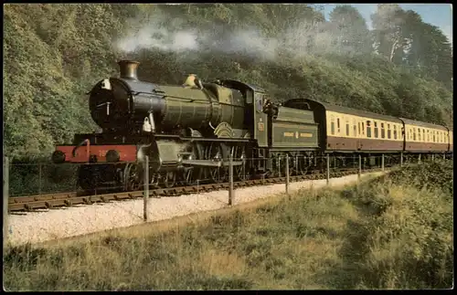 Dartmouth (Devon) Dart Valley Railway, Dartmouth Verkehr/KFZ  Lokomotive 1956