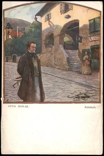 Ansichtskarte  OTTO NOWAK. Künstlerkarte: Gemälde / Kunstwerke Schubert 1913