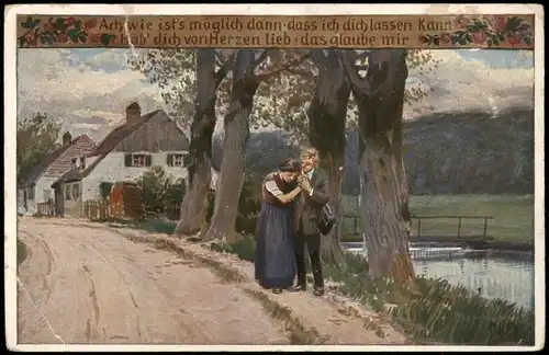 Ansichtskarte  Künstlerkarte Volksliedkarte Paul Hey Nr. 72 1910