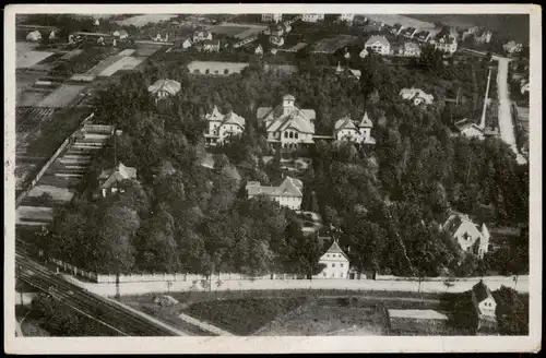 Ansichtskarte Coswig (Sachsen) Heilstätte Lindenhof Luftbild 1947