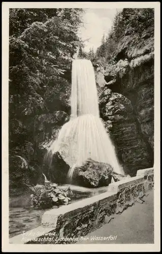 Lichtenhain-Sebnitz Kirnitzschtal Lichtenhainer Wasserfall (Waterfall, River Falls) 1950