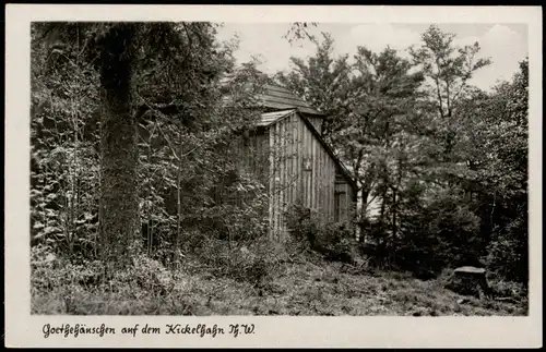 Ilmenau Goethe-Häuschen auf dem Kickelhahn Thüringer Wald 1953