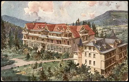 Ansichtskarte Schierke BROCKEN-SCHEIDECK - Hotel 1926