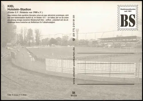 Ansichtskarte Kiel Fussball Stadion Sportanlagen Holstein-Stadion 2002