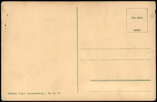 Ansichtskarte  Liedkarten Erzgebirge "Heilig Ohmd-Lied"; Noten & Text 1920