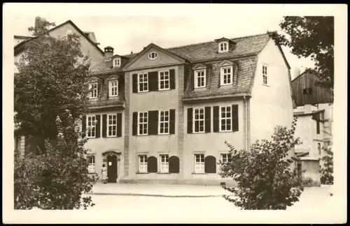 Ansichtskarte Weimar Schillerhaus zur DDR-Zeit 1954