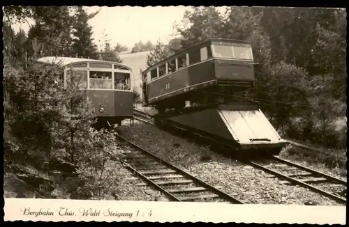 Lichtenhain/Bergbahn-Oberweißbach Bergbahn Thüringer Wald Steigung 1:4 1960