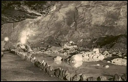 Uftrungen-Südharz Großer Dom größte Höhle Deutschlands Gipshöhle Heimkehle 1960