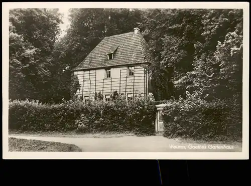 Ansichtskarte Weimar Goethes Gartenhaus 1952