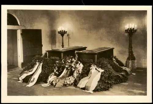 Ansichtskarte Weimar Goethe und Schiller-Gruft 1953