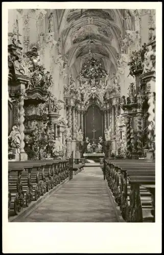 Ansichtskarte Neuzelle Katholische Kirche, Innenansicht zur DDR-Zeit 1956