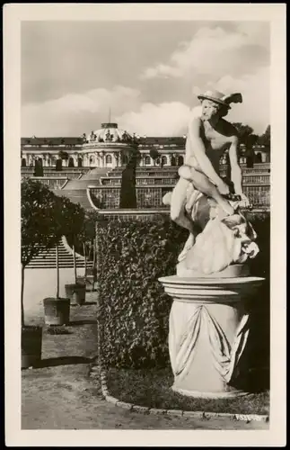 Ansichtskarte Potsdam Potsdam-Sanssouci Merkur Schloss 1955