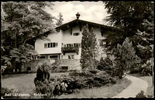 Ansichtskarte Bad Liebenstein Klubhaus II zur DDR-Zeit 1958