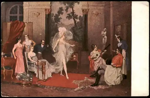 Künstlerkarte (Art Postcard) Künstler Tolnay: Directoire 1920