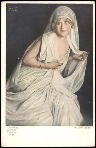 Künstlerkarte (Art Postcard) Fr. Löwy pinx. Träumerei Dreams 1910