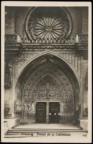 Freiburg im Üechtland Fribourg Portail de la Cathédrale Kathedrale 1930