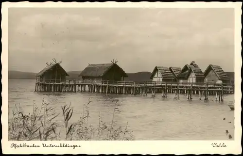 Unteruhldingen Mühlhofen Unteruhldingen Pfalbauten 1935  gel. Lindau Bodensee