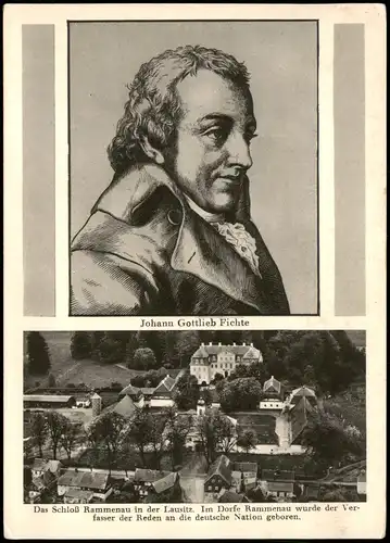 Rammenau-Bischofswerda Johann Gottlieb Fichte Luftbild Barockschloss 1928
