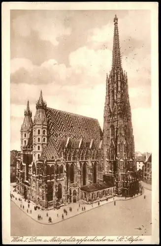 Ansichtskarte Wien Stephansdom 1930