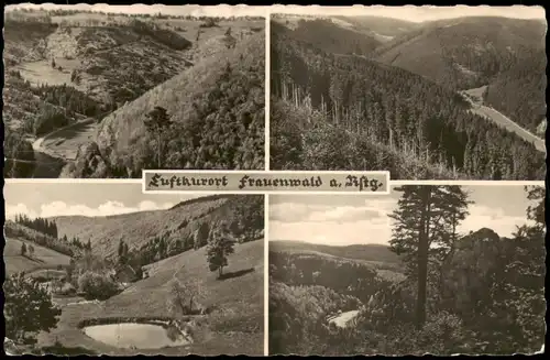 Ansichtskarte Frauenwald Umland-Ansichten - 4 Bild Fotokarte 1959