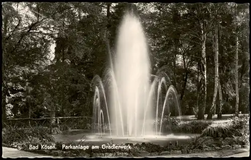Ansichtskarte Bad Kösen Parkanlage am Gradierwerk 1960