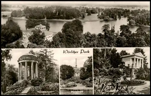 Wörlitz-Oranienbaum Landschaftspark Wörlitz - 4 Bild Venustempel Totale 1962