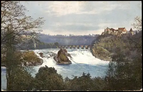Laufen-Uhwiesen Schloss Rheinfall 1916 1.WK Feldpost Stempel WUNSDORF Kr.TELTOW