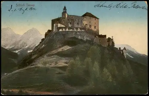 Ansichtskarte Tarasp Schloss Tarasp 1913