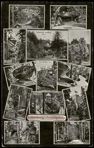Luisenburg-Wunsiedel (Fichtelgebirge) Luisenburg-Felsenlabyrinth Mehrbild 1927