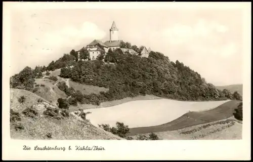 Ansichtskarte Kahla (Thüringen) Leuchtenburg, Fotokarte 1953