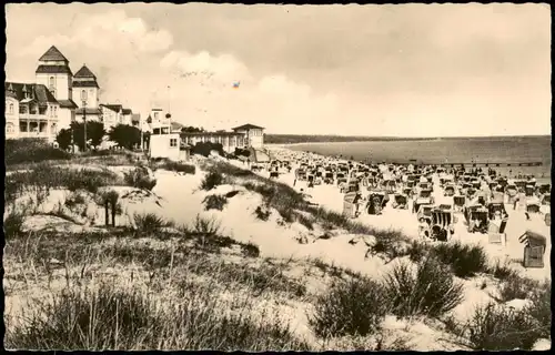 Ansichtskarte Binz (Rügen) Strandleben, Villen 1962