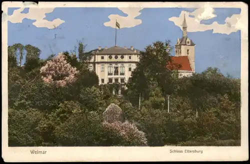 Ansichtskarte Weimar Schloss Ettersburg - Künstlerkarte 1912